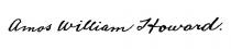 AMOS WILLIAM HOWARD.