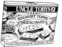 UNCLE TOBYS NEW CHEWY YOGHURT TOPPS MUESLI BARS FRUIT SALAD & YOGHURT