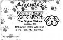 AMANDA'S WALK*EASY WALK-ABOUT;THE ORIGINAL WALKIES ESTABLISHED 1983