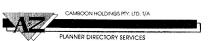 A TO Z;PLANNER DIRECTORY SERVICES;CAMBOON HOLDINGS PTY LTD
