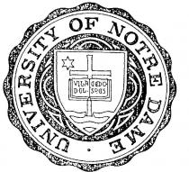 UNIVERSITY OF NOTRE DAME;VIGA CEDO DOL SPES