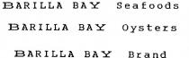 BARILLA BAY SEAFOODS;BARILLA BAY OYSTERS;BARILLA BAY BRAND