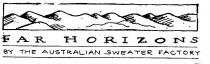 FAR HORIZONS BY THE AUSTRALIAN SWEATER FACTORY