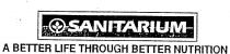 SANITARIUM;A BETTER LIFE THROUGH BETTER NUTRITION