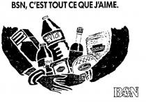BSN, C'EST TOUT CE QUE J'AIME;BSN GROUPE;LU KRONENBOURG DANONE GALBANI PANZANI LEA & PERRINS EVIAN