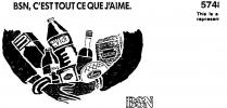 BSN, C'EST TOUT CE QUE J'AIME BSN GROUPE;EVIAN KRONENBOURG DANONE GALBANI PANZANI LEA & PERRINS LU