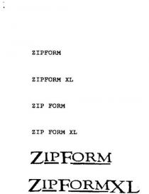 ZIPFORM;ZIPFORM XL;ZIP FORM XL;ZIP FORM;ZIPFORMXL