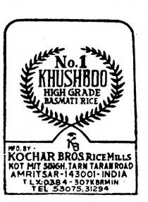 KHUSHBOO NO.1 HIGH GRADE BASMATI RICE KB