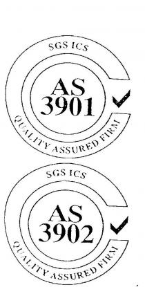 AS 3901 SGS ICS QUALITY ASSURED FIRM;AS 3902 SGS ICS QUALITY ASSURED FIRM