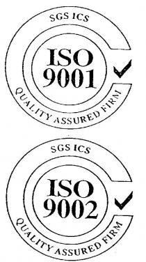 ISO 9001 SGS ICS QUALITY ASSURED FIRM;ISO 9002 SGS ICS QUALITY ASSURED FIRM