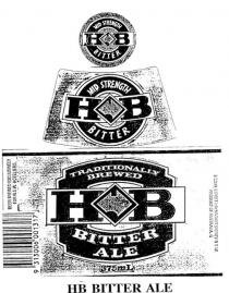 HB BITTER ALE;HB MID STRENGTH BITTER;HB TRADITIONALLY BREWED BITTER ALE