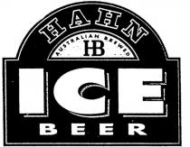 HAHN ICE BEER AUSTRALIAN BREWED HB