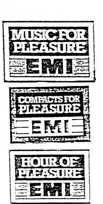 MUSIC FOR PLEASURE EMI;COMPACTS FOR PLEASURE EMI;HOUR OF PLEASURE EMI