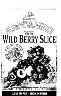 SLIM'N'SLENDER WILD BERRY SLICE DAINTREE YOGHURT COATED;AMINO ACIDS BODY SHAPER