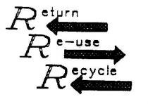 RRR RETURN RE-USE RECYCLE