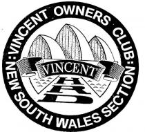 VINCENT HRD VINCENT OWNERS CLUB NEW SOUTH WALES SECTION