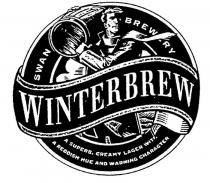 WINTERBREW SWAN BREWERY A SUPERB, CREAMY LAGER WITH A REDDISH HUE;AND WARMING CHARACTER