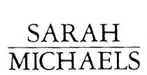 SARAH MICHAELS