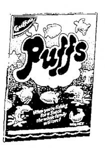 PUFFS GRIFFIN'S WHEN YOU'RE LOOKING FOR A SNACK THE WHOLE FAMILY WILL;LOVE
