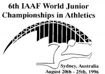 6TH IAAF WORLD JUNIOR CHAMPIONSHIPS IN ATHLETICS SYDNEY AUSTRALIA;AUGUST 20TH - 25TH, 1996