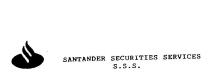 SANTANDER SECURITIES SERVICES S.S.S.