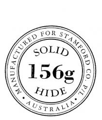 SOLID 156G HIDE MANUFACTURED FOR STAMFORD CO. P/L AUSTRALIA