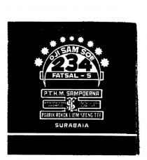 DJI SAM SOE 234 FATSAL - 5 P.T.H.M. SAMPOERNA LST PABRIK ROKOK LIEM;SEENG TEE SURABAIA