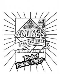 LOUISES'S 98% FAT FREE NO CHOLESTEROL EXTRA THICK BAKED POTATO CHIPS