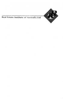 RR REIA REAL ESTATE INSTITUTE OF AUSTRALIA LTD