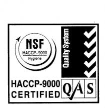 NSF HACCP-9000 HYGIENE HACCP-9000 CERTIFIED QUALITY SYSTEM QAS