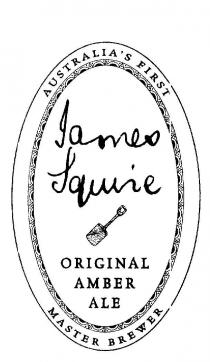 JAMES SQUIRE ORIGINAL AMBER ALE AUSTRALIA'S FIRST MASTER BREWER