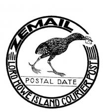 ZEMAIL LORD HOWE ISLAND COURIER POST POSTAL DATE