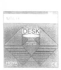 HOYALUX DESK HARD PROGRESSIVE PLASTIC LENS HOYA VISION CARE CE MTA-H