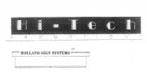 Hi - Tech HOLLAND SIGN SYSTEMS