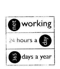 NET WORKING 24 HOURS A DAY 365 DAYS A YEAR