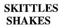 SKITTLES SHAKES