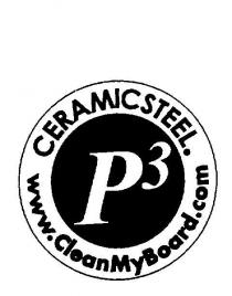 P3 CERAMICSTEEL. WWW.CLEANMYBOARD.COM