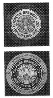 COOPERS BREWERY LTD SPARKLING ALE BOTTLE FERMENTED NATURALLY;BREWED AT UPPER KENSINGTON BREWERY;COOPERS BREWERY LTD BEST EXTRA STOUT BOTTLE FERMENTED NATURALLY;BREWED AT UPPER KENSINGTON BREWERY