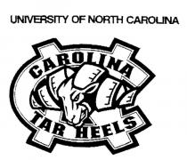 UNIVERSITY OF NORTH CAROLINA NC CAROLINA TAR HEELS
