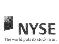NYSE THE WORLD PUTS ITS STOCK IN US
