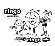 RINGO AND FRIENDS KENNY KICKBOARD RINGO NIKI NOODLE