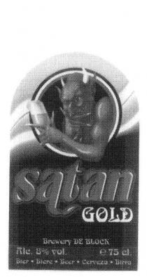 SATAN BEER SATAN GOLD BREWERY DE BLOCK
