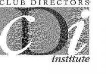 CDI CLUB DIRECTORS INSTITUTE