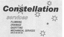 CONSTELLATION SERVICES PLUMBING DRAINAGE GASFITTING MECHANICAL;SERVICES