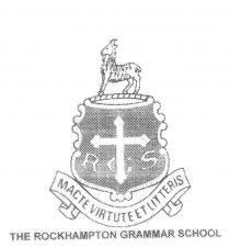 RGS MACTE VIRTUTE ET LITTERIS THE ROCKHAMPTON GRAMMAR SCHOOL