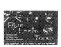 BLUE LASER TONER BLT TRUE BLUE IMAGING TRUE BLUE WARRANTY;TRUE BLUE SATISFACTION