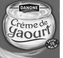 DANONE CREME DE YAOURT JUST 5% MAT. GR.