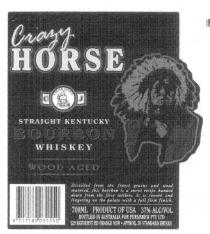 CRAZY HORSE CJ CEDAR JACK'S STRAIGHT KENTUCKY BOURBON WHISKEY WOOD;AGED DISTILLED FROM THE FINEST GRAINS AND WOOD MATURED, THIS BOURBON;IS A SECRET RECIPE HANDED DOWN FROM THE FIRST SETTLERS. IT IS SMOOTH;AND LINGERING ON THE PALATE WITH A FULL FIRM FINISH