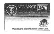 TS ADVANCE ADVANCE BARTER BUSINESS AUSTRALALASIA (ABBA) PTY LTD;GP THE GENERAL PUBLIC'S BARTER TRADE CARD.