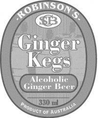 ROBINSON'S GINGER KEGS ALCOHOLIC GINGER BEER CSB
